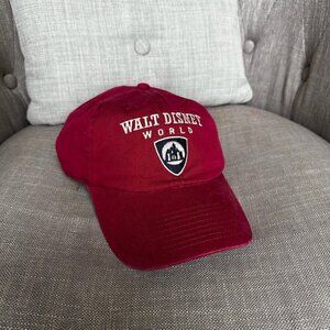 Walt‎ Disney World Adult Red Baseball Cap Adjustable Hat
